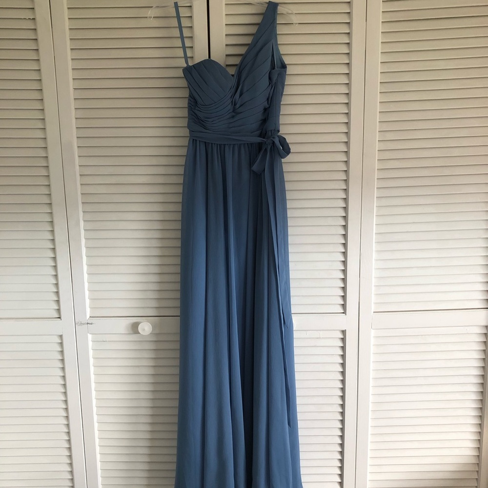 Kennedy Blue Bridesmaid Dress Slate Blue size 0